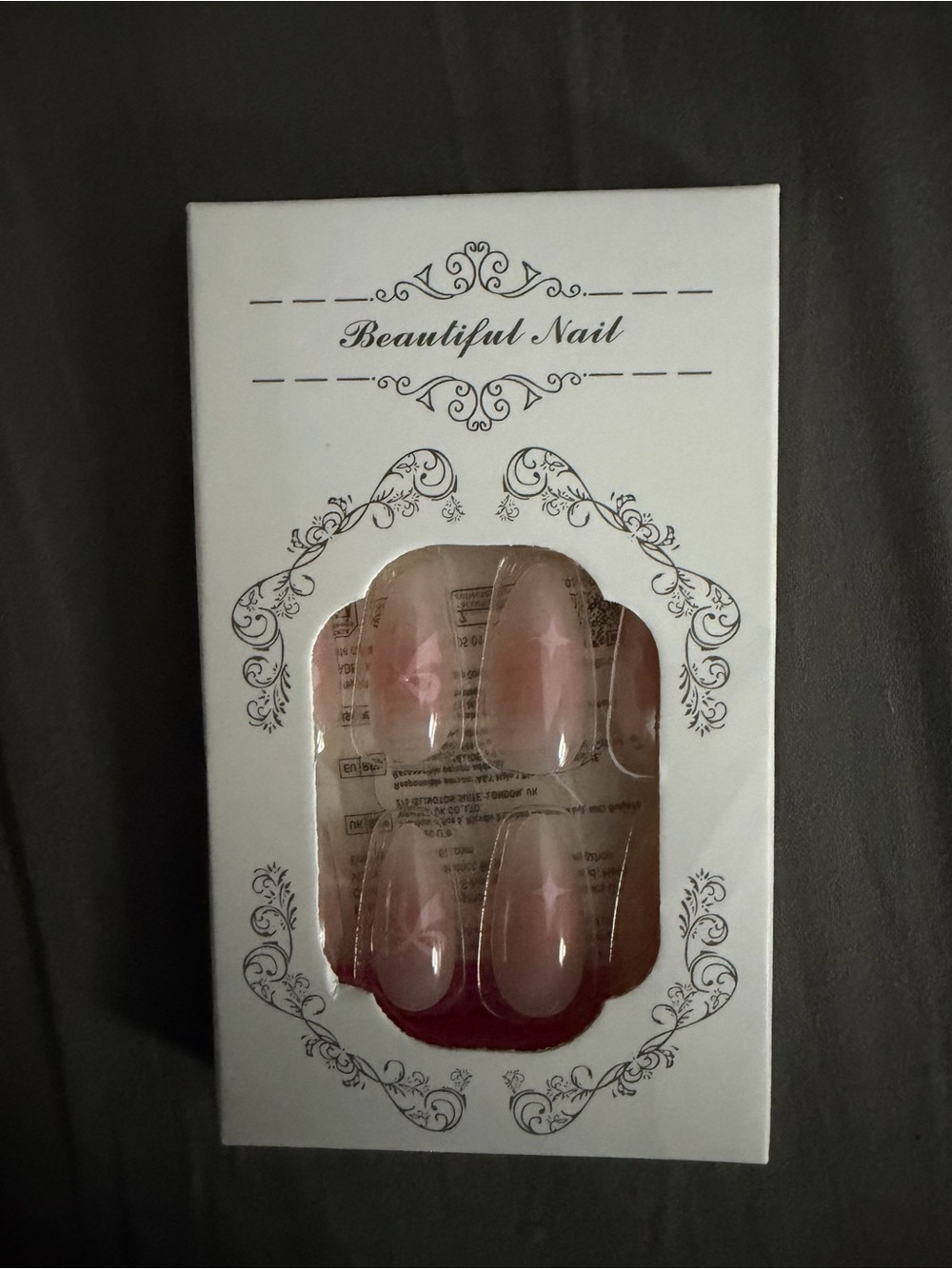 Pink Bow Ombre Press-On Nails
